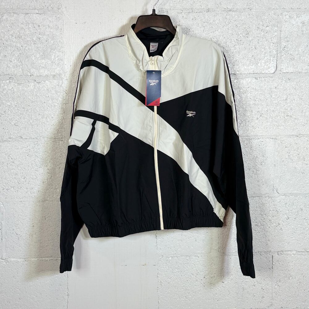 Reebok Plus Size Classics Franchise Track Jacket - Night Black 2X $75